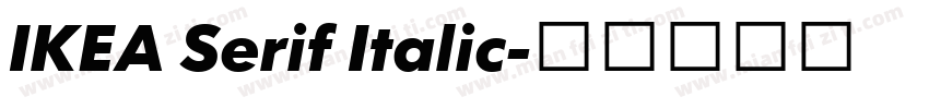 IKEA Serif Italic字体转换